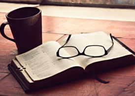 Morning Devotions Christian Stock Image